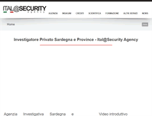 Tablet Screenshot of italsecurityagency.com